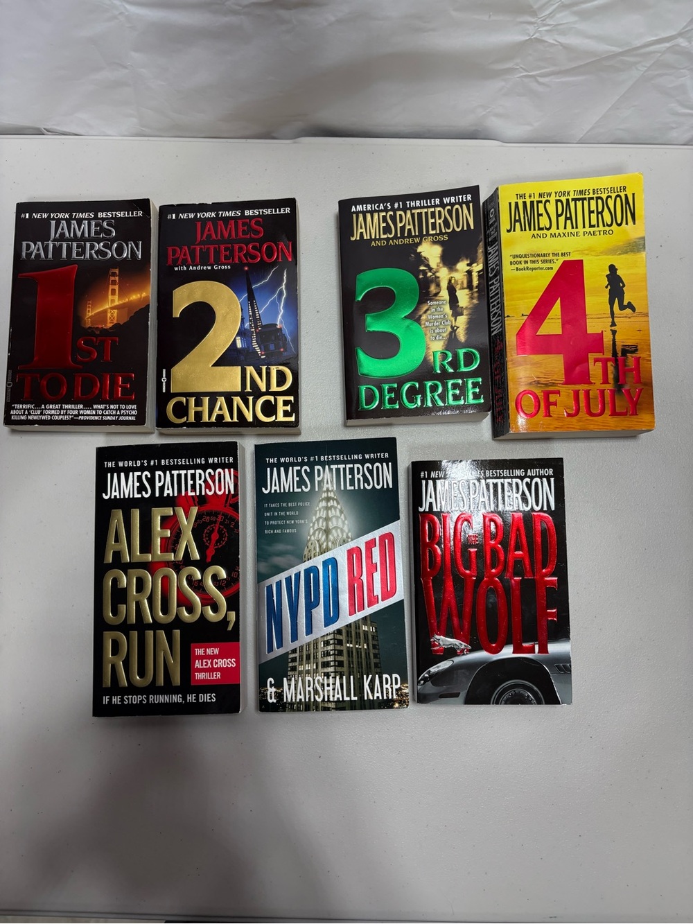 James Patterson #1 Bestselling Thriller Books